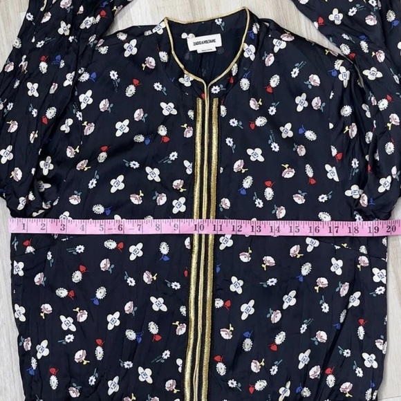 Zadig & Voltaire Vendrix Flower Vintage Jacket . Size: 38 $358 - Picture 9 of 9